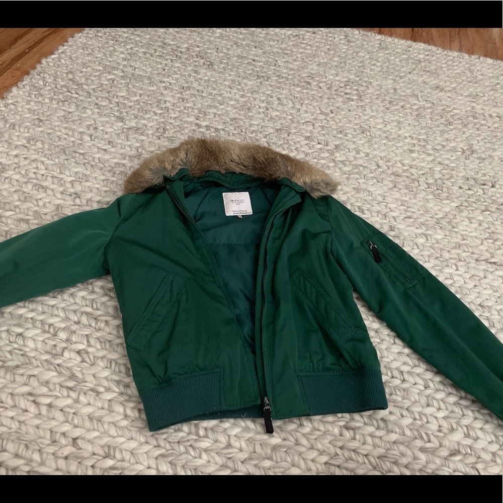 Zara bomber jacket with fur